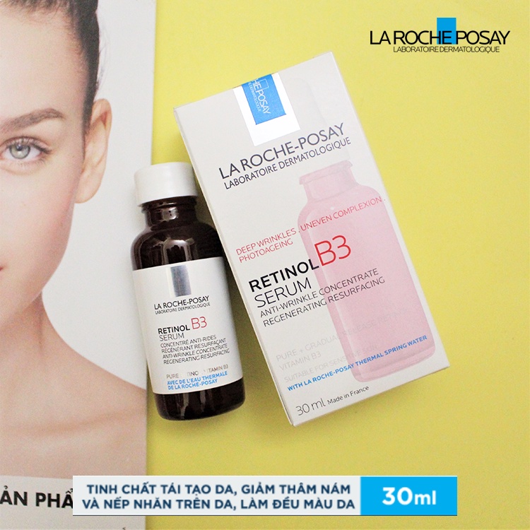 Dưỡng chất La Roche Posay Retinol B3 Serum giảm thâm nám và nếp nhăn trên da, làm đều màu da 30ml