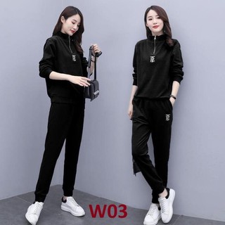 Đồ Bộ Mặc Nhà Thu Đông cá tính thun da cá W