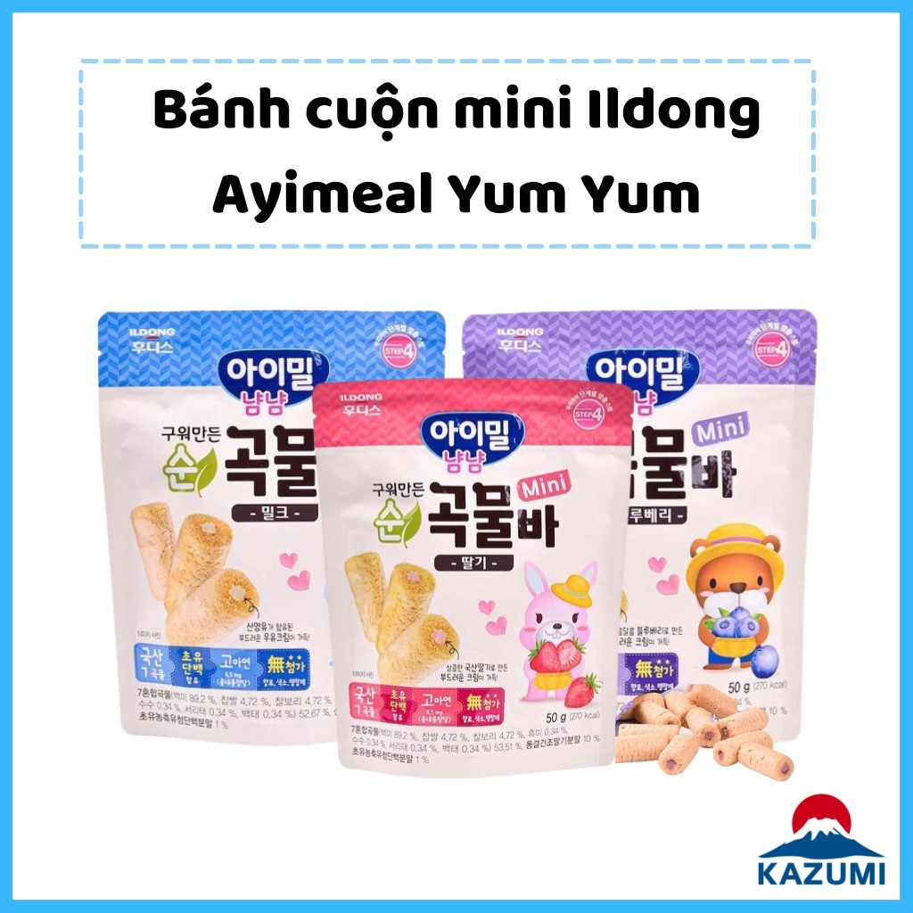 Bánh cuộn mini Ayimeal Yum Yu -  ILDONG –Hàn Quốc