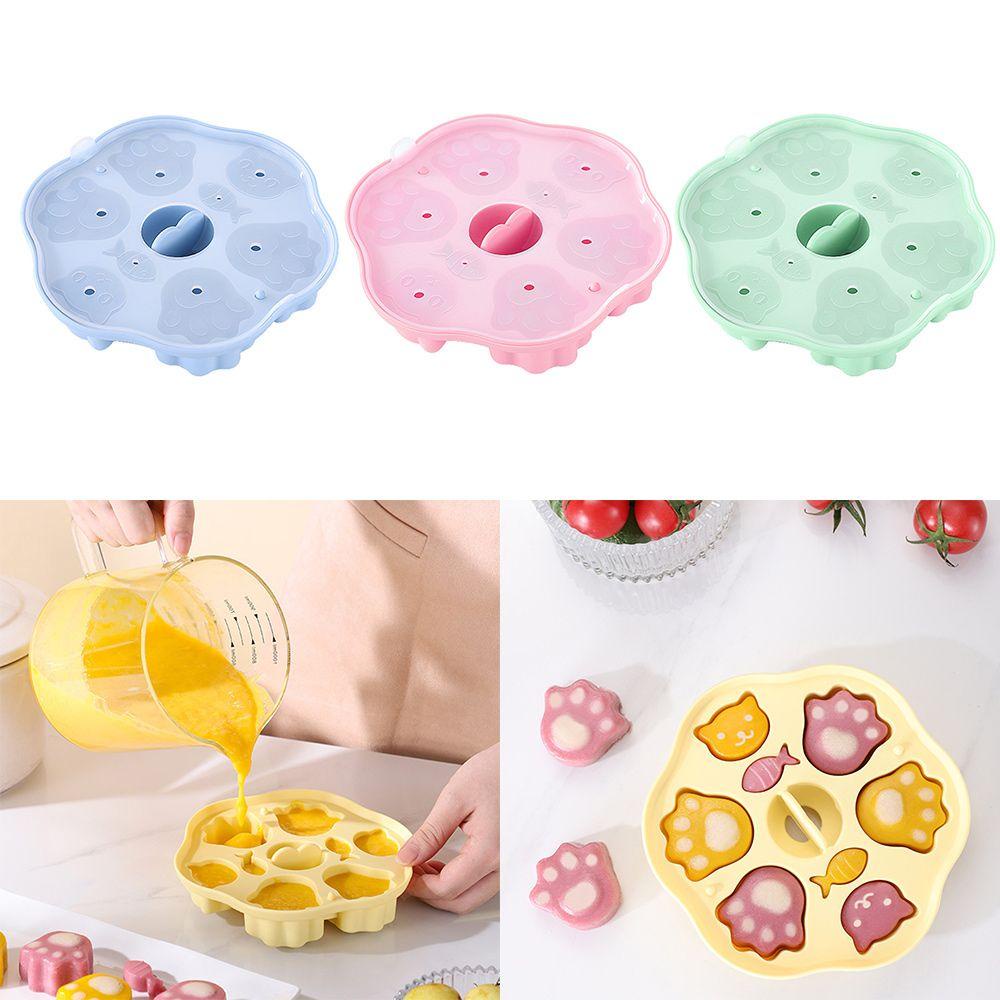 Khuôn Làm Bánh Quy Bằng Silicon Hình Hoạt Hình Kèm Nắp Đậy Tiện Dụng