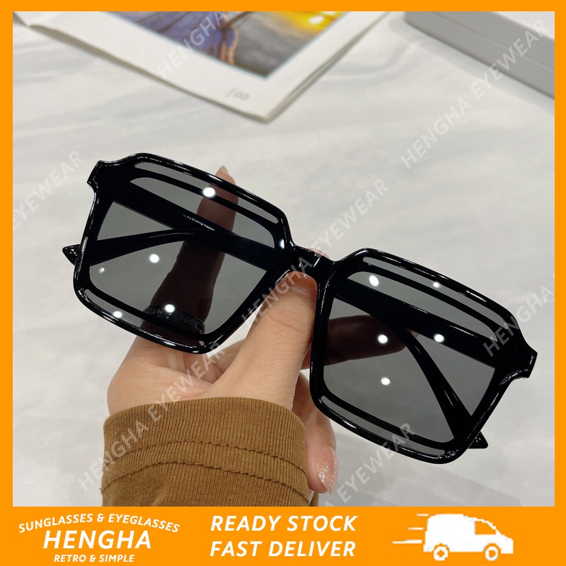 Kính Mát Gọng Vuông Chống Nắng Thiết Kế Thời Trang Cho Nữ