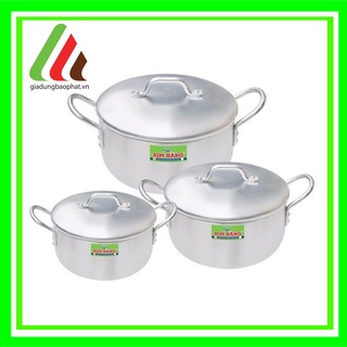 Bộ nồi nhôm kiểu Nhật Kim Hằng 3 món Chính hãng