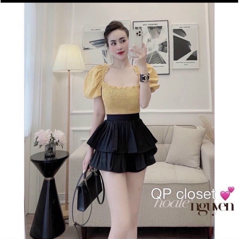 ÁO VOAN NHÚN TAY BỒNG