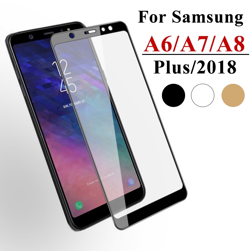 Kính cường lực bảo vệ toàn màn hình cho Samsung Galaxy A6 / A8 Plus 2018 A3 A5 A7 2017