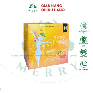 Trà Đào Giảm Cân SLINE TEA Chính Hãng MERRY STORE Giúp Giảm Cân An Toàn,Hiệu Quả Hộp 15 Gói Sử Dụng 15 Ngày