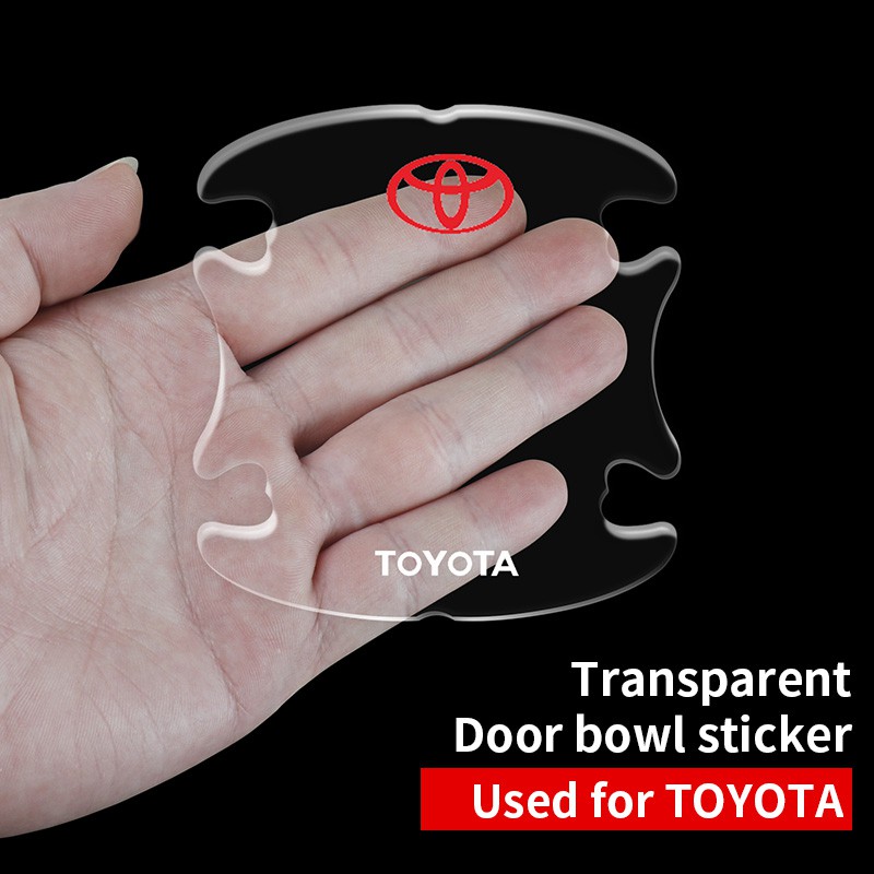 Miếng Dán Bảo Vệ Tay Nắm Cửa Trong Suốt Cao Cấp Cho Ô Tô toyota Yaris Vios Altis Camry Avanza