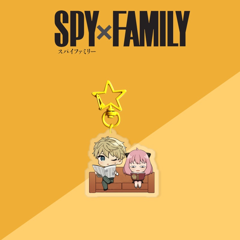 Móc Khóa Nhựa Acrylic Hai Mặt Hình Nhân Vật Hoạt Hình SPY×FAMILY