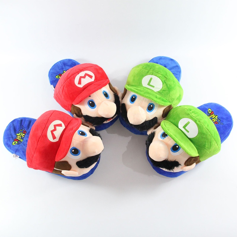 NINTENDO Dép Bông Đi Trong Nhà Hình super mario 27cm