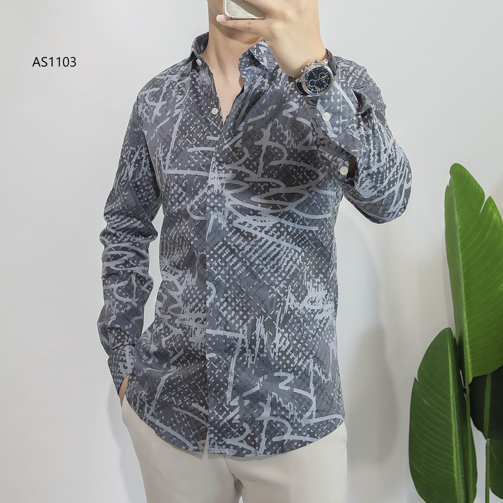 Áo Sơ Mi Nam Họa Tiết Cao Cấp Full Hộp Dài Tay DYACI