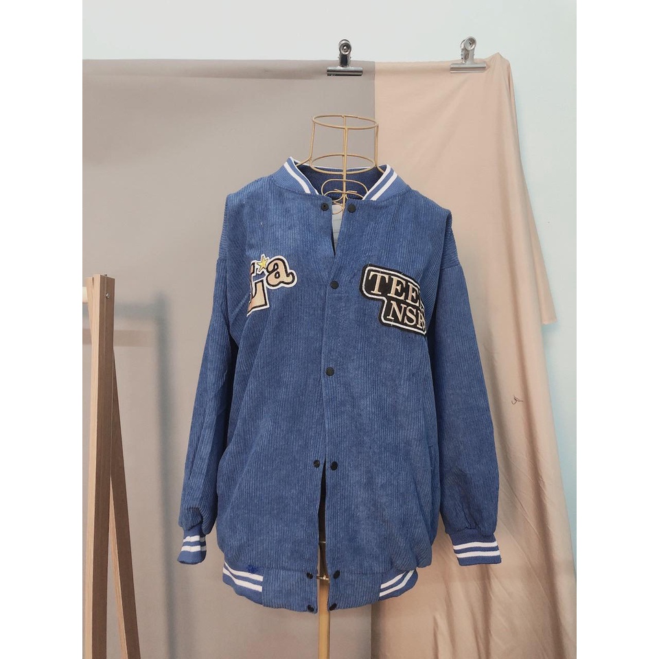 ( ẢNH THẬT) - Áo Khoác Bomber Chất Nhung  Kiểu Dáng Ullzang Unisex -  ZADOLA FASHION