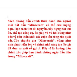 Cuốn Beginer Minecraft