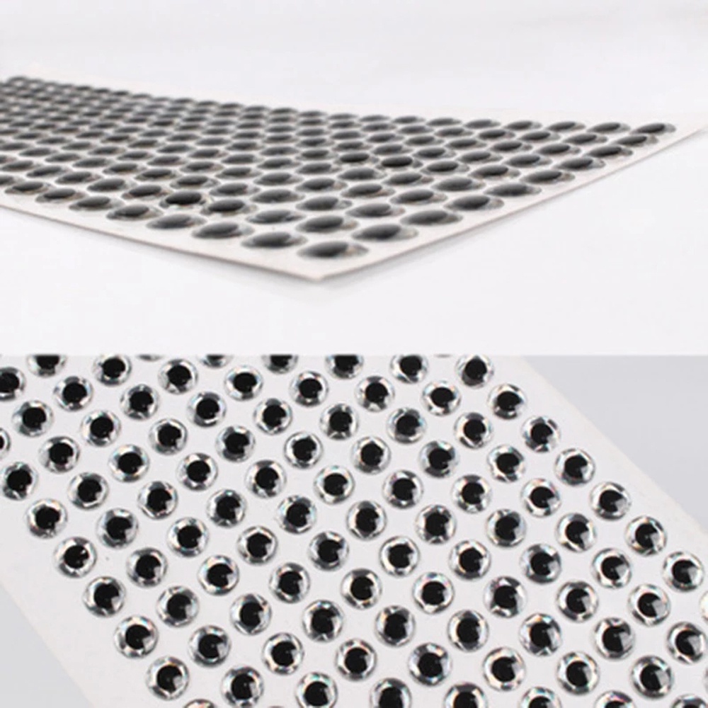 Set 100 mắt cá 3D 3mm 4mm 5mm 6mm nhiều màu sắc