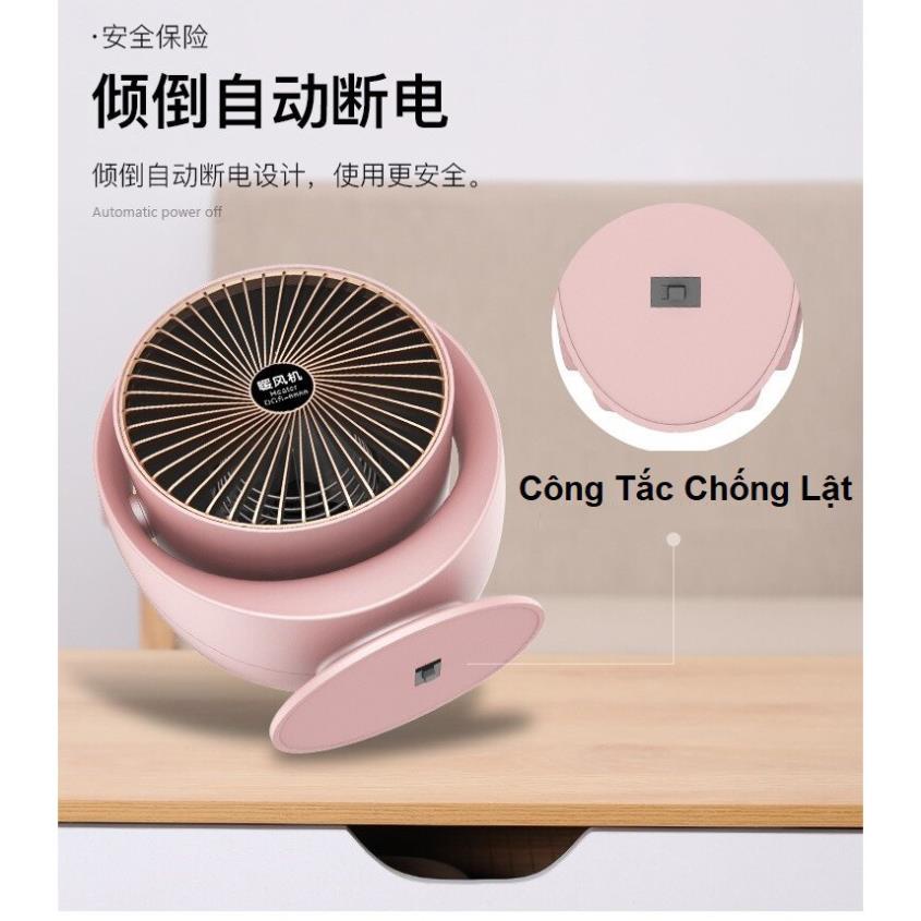 Máy Sưởi Mini Để Bàn 800W - DGS 6688 - Quạt Máy Sưởi Chuẩn Nội Địa Trung Quốc - Bảo Hành 6 Tháng  Công Nghệ Số BV