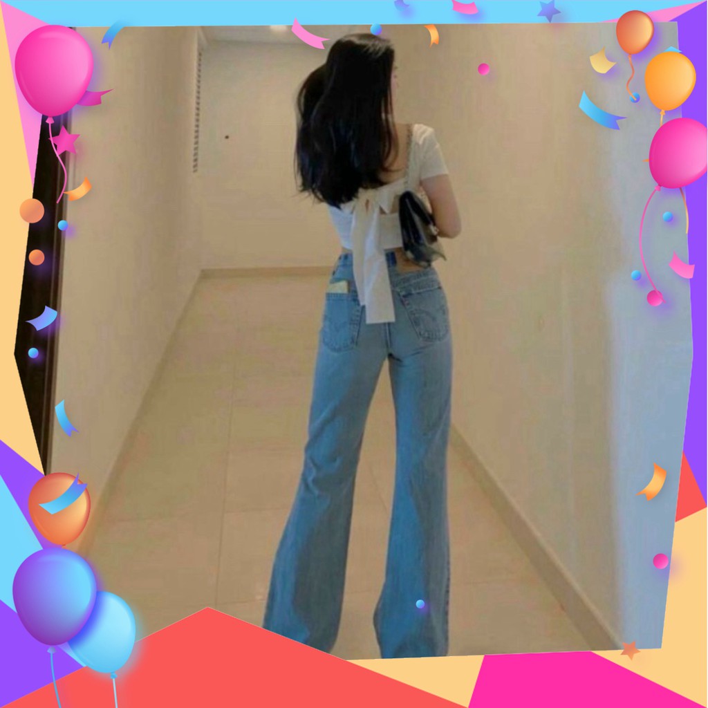 ÁO CROPTOP BODY BUỘC NƠ LƯNG SEXY ĐEN TRẮNG - ÁO CRT NỮ HỞ LƯNG CỘT NƠ PHÍA SAU [Có sẵn]