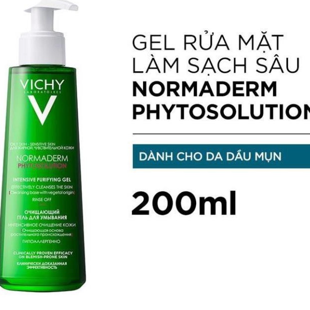 Gel Rửa Mặt Sạch Sâu Giảm Nhờn Normaderm Phytosolution 200ml