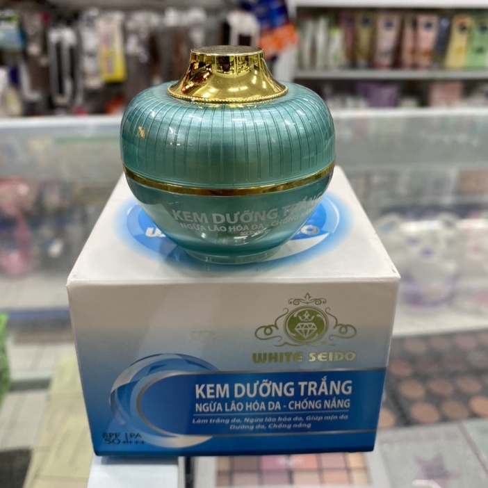 KEM WHITE SEIDO DƯỠNG TRẮNG NGỪA LÃO HÓA DA CHỐNG NẮNG 25G