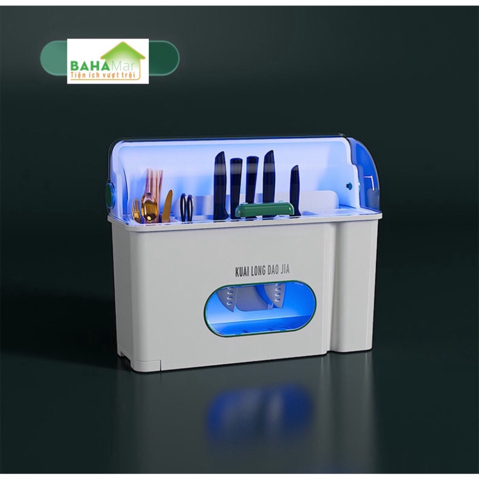 HỘP tiệt trùng thông thái nhà ăn tích tụ KỆ GÁC DAO THỚT, ỐNG CẮM ĐŨA THÌA tuyệt vời "BAHAMAR"  thông thái khử trùng