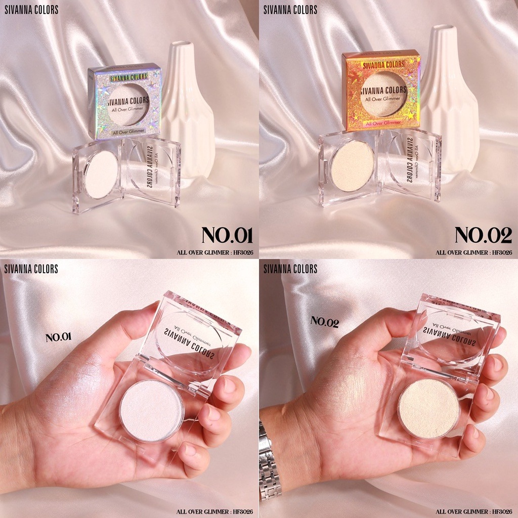 Phấn Highlight Bắt Sáng Sivanna Colors All Over Glimmer HF3026 | BigBuy360 - bigbuy360.vn