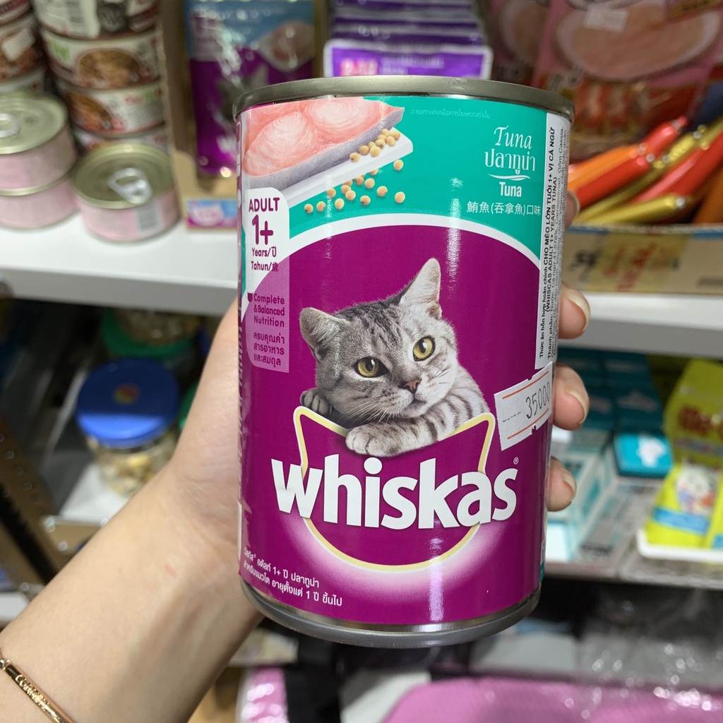 Whiskat pate lon 400g pate dinh dưỡng cho mèo