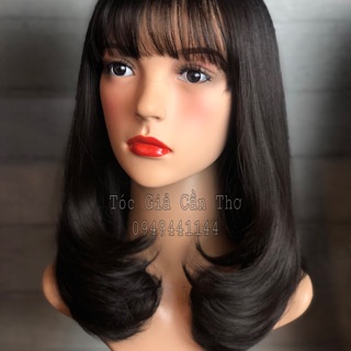 Tóc Bộ Cúp 45cm Nâu Đen