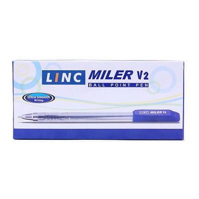 Bút bi Linc Miler V2 (Mực Xanh - Hộp 12 chiếc)