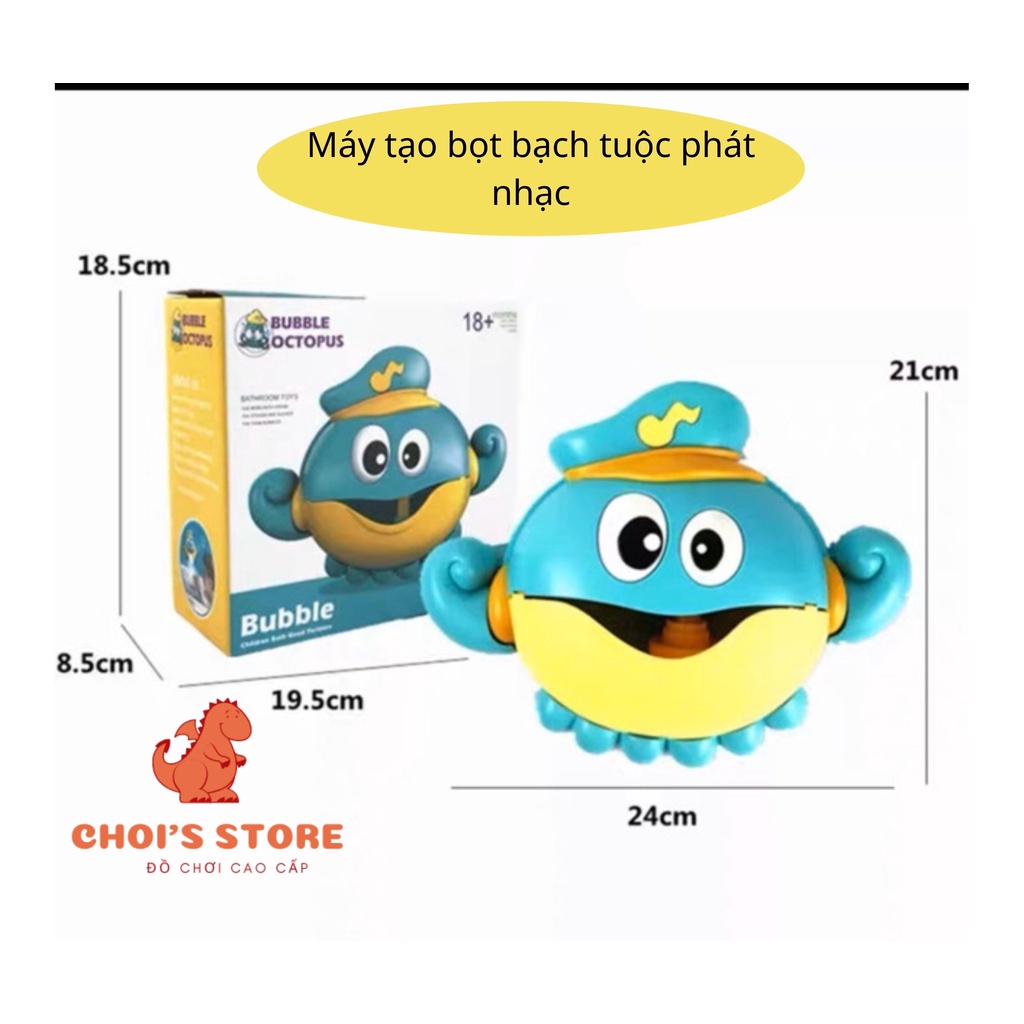 Bạch tuộc tạo bọt đồ chơi nhà tắm phát nhạc vui nhộn Choi Store 35