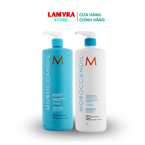 Dầu Gội Xả Dưỡng Ẩm MOROCCANOIL HYDRATION 1000ML CHÍNH HÃNG - Phục Hồi Hư Tổn Tóc Lamyra