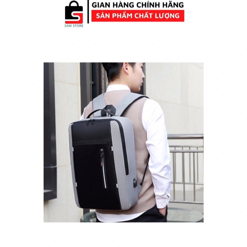 Balo laptop phản quang, thời trang có cổng sạc USB kích thước 15,6 inch chống sốc giá rẻ cho  sinh viên | BigBuy360 - bigbuy360.vn