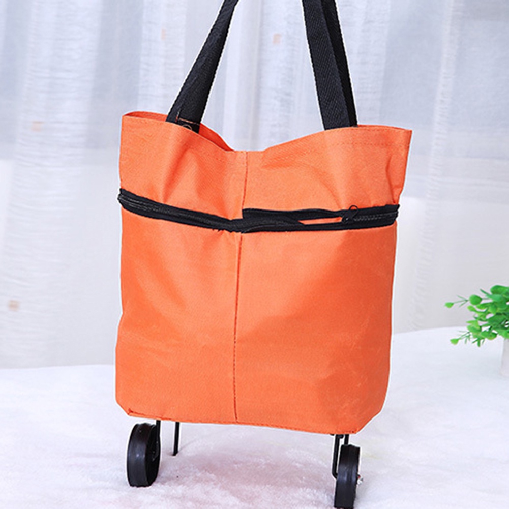 Xe Đẩy Mua Sắm Thiết Kế Siêu Nhẹ Có Bánh Xe Kéo Tiện Lợi