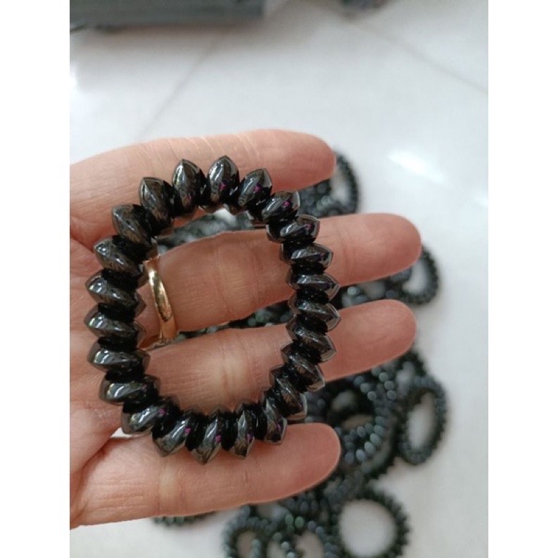 sét 5 dây cột tóc lò xo màu đen