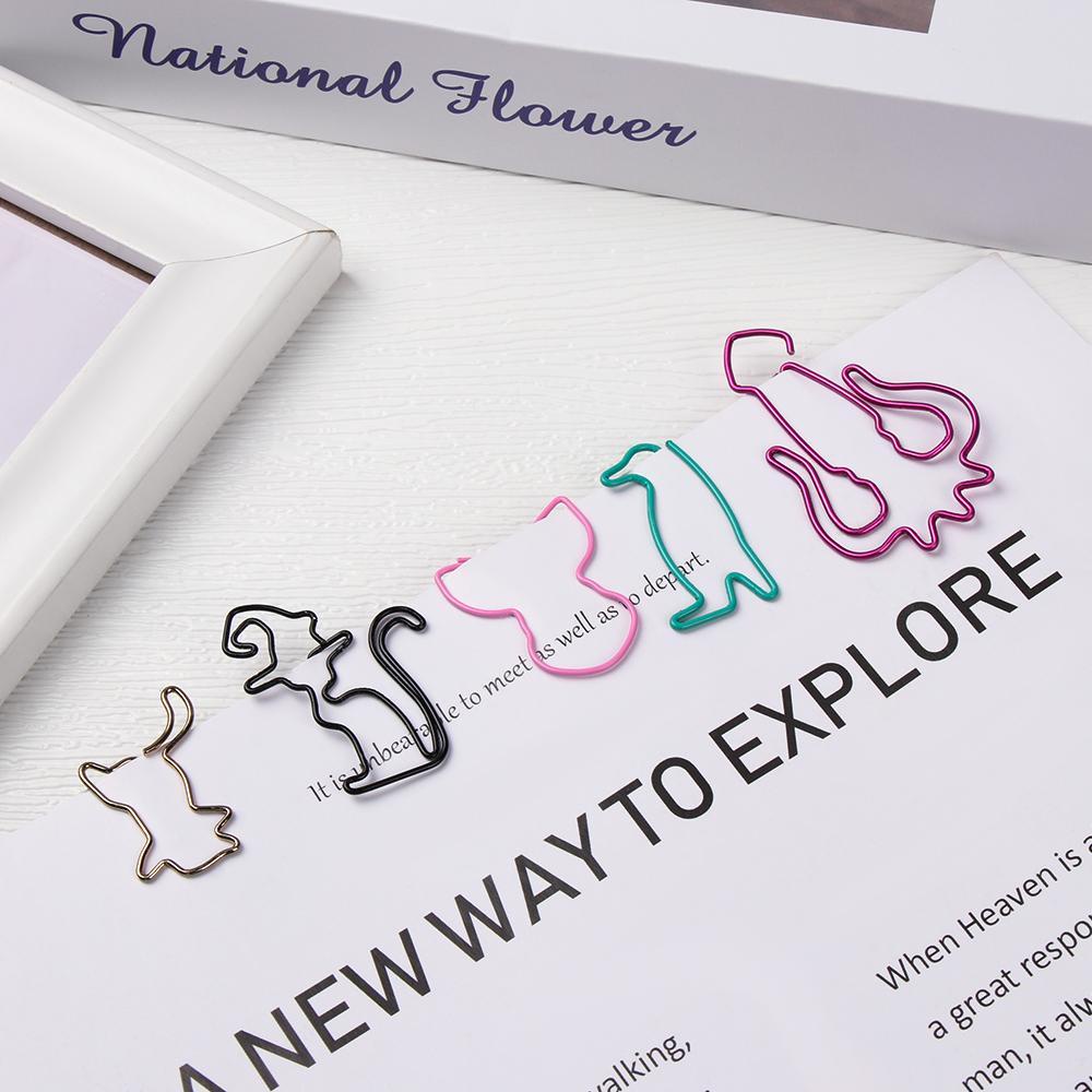 PINEVN Set 30 Kẹp Giấy Kim Loại Hình Dáng Ngẫu Nhiên Dễ Thương