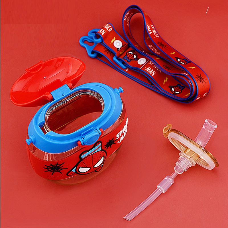 Bình Nước Hình Bánh Donut Có Ống Hút Xinh Xắn Cho Bé