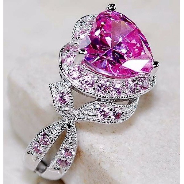 Nhẫn đeo tay kim loại đính đá màu xinh xắn cho nữ