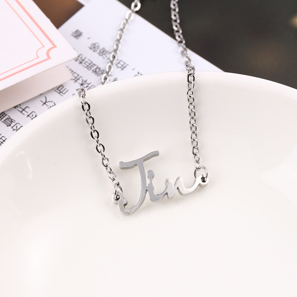 Vòng tay bằng thép không gỉ phong cách Jimin V BTS