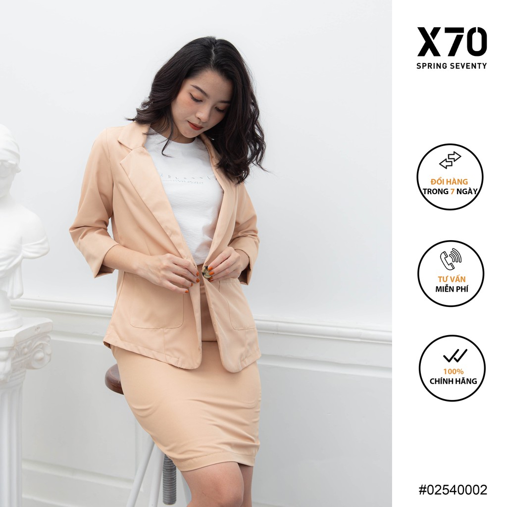 Áo Khoác Nữ Blazer Trơn Hàn Quốc Thời Trang X70 - 02540002 | BigBuy360 - bigbuy360.vn