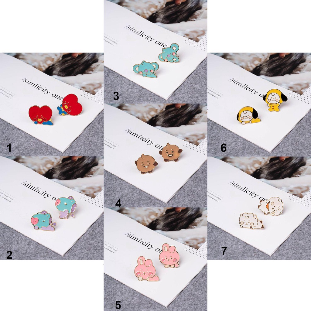 Ghim Cài Áo Hình Tên Các Thành Viên Nhóm Nhạc BTS MIHAN1