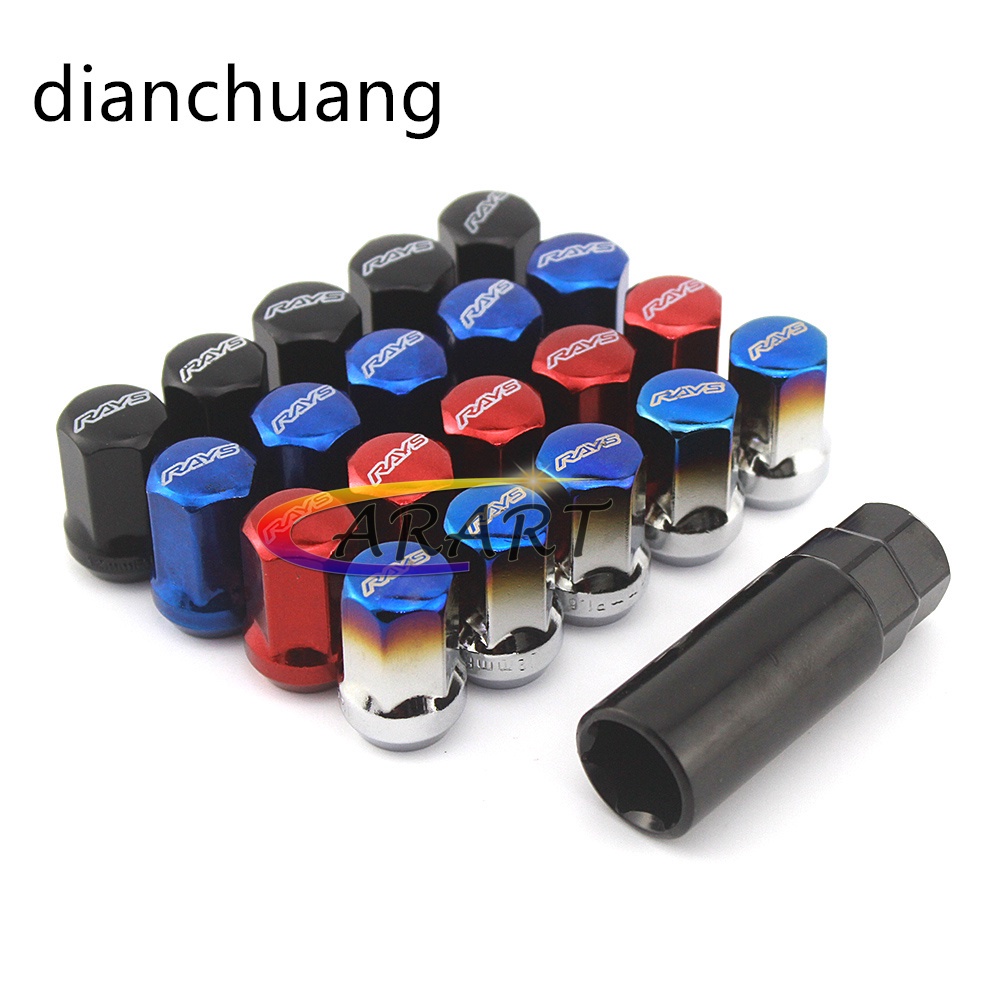Đai ốc bánh xe bằng hợp kim thép ngắn rays (m12 x 1.5)