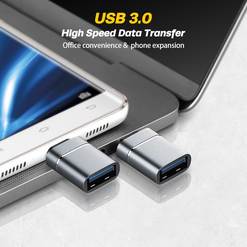 Bộ Chuyển Đổi Giao Diện Usb Sang Type-C 3.0 OTG Cho Mac Windows Điện Thoại