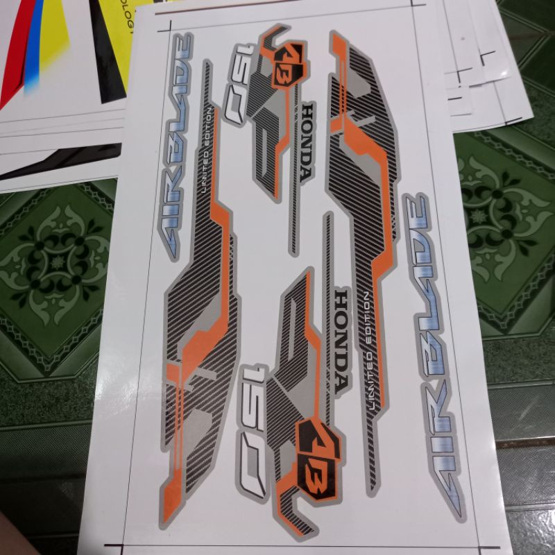 Tem rời AB 2021 cam xám