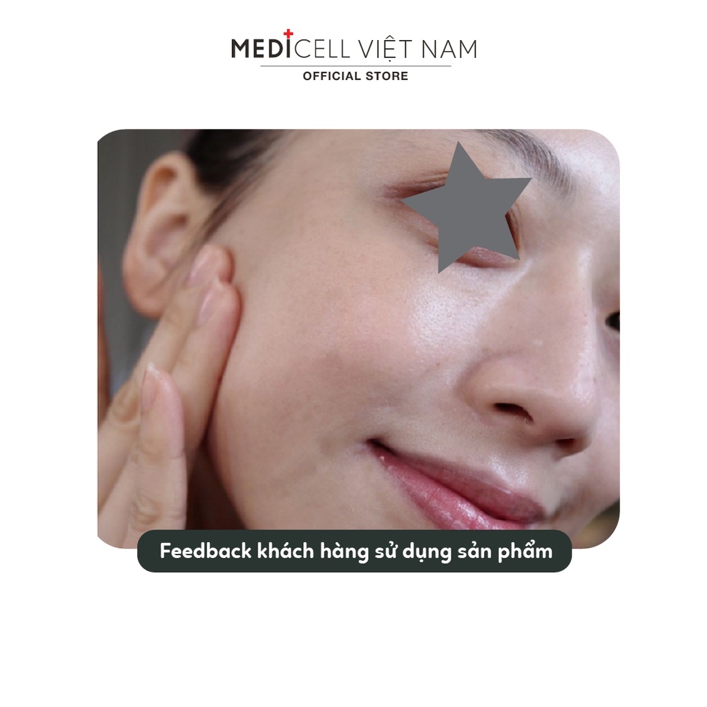 Serum Nano Gold Collagen Medicel, chống lão hóa, dưỡng ẩm, se khít lỗ chân lông, giảm mụn cám - Chai 30ml