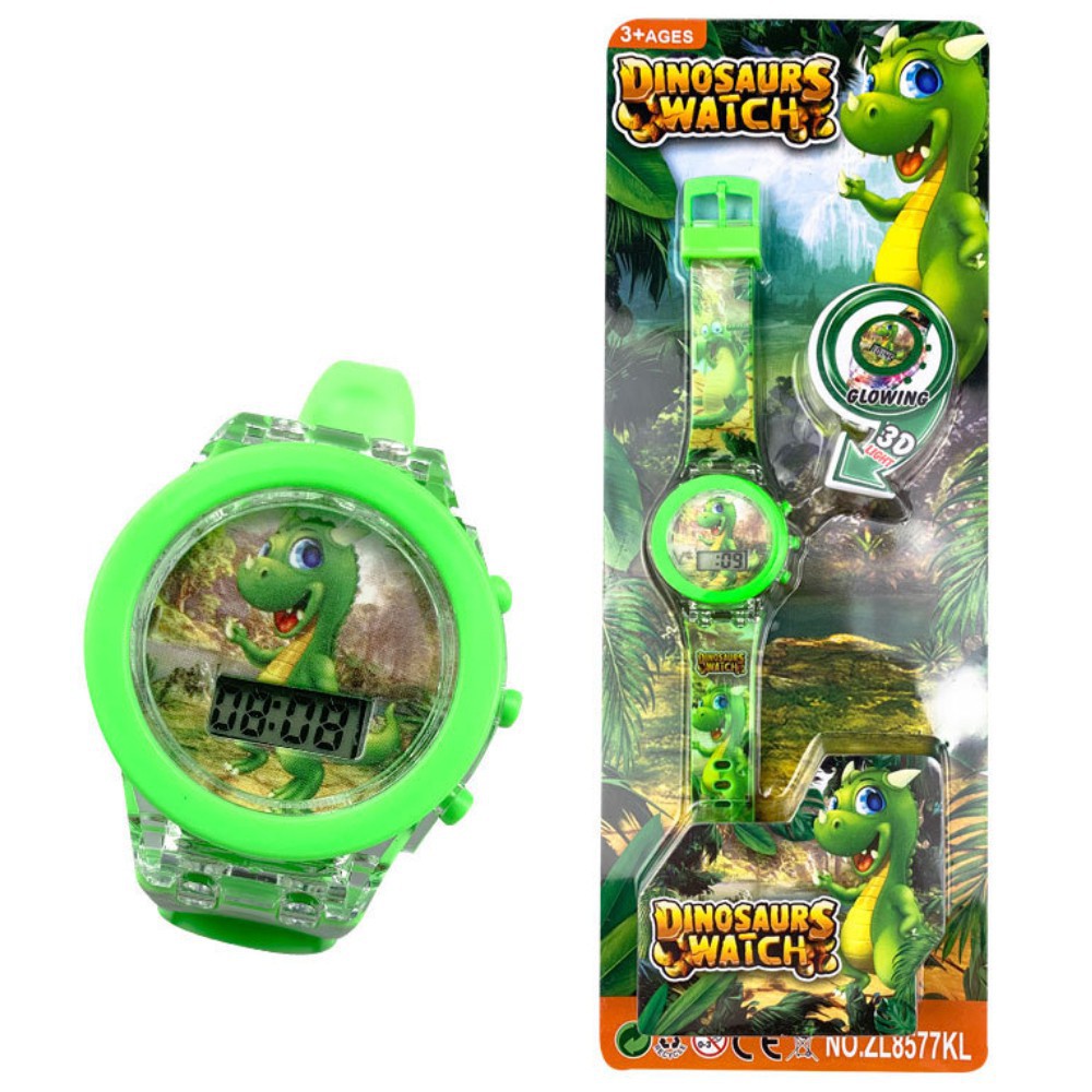 Childrens Digital Wrist Watch Cartoon Unicorn Dinosaur Design Boys Girls Gift