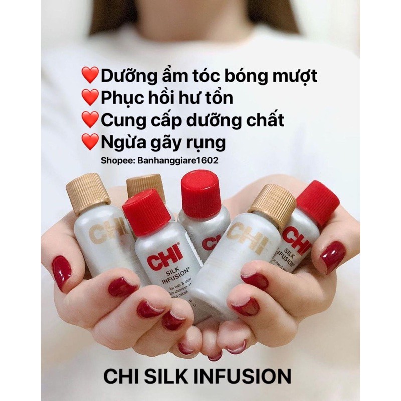 Tinh Dầu Dưỡng Tóc CHI KERATIN SILK INFUSION 15ml (Hàng USA)