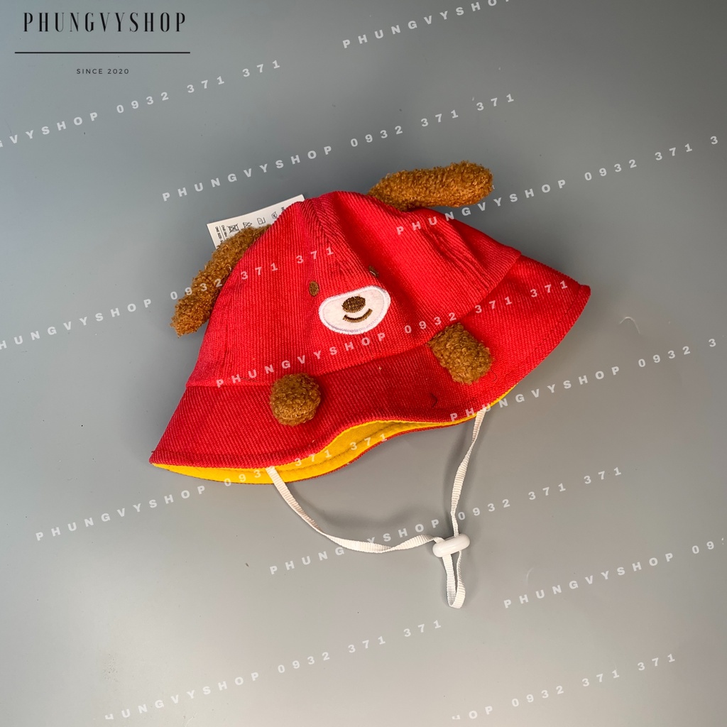 (Bé 6-20 tháng/ Vòng đầu 48cm) Mũ TAI BÈO BÉ CÚN TAI XÙ DỄ THƯƠNG- Nón trẻ em