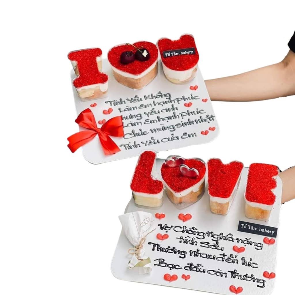 Set khuôn  Mica IOU và LOVE có hộp và không hộp