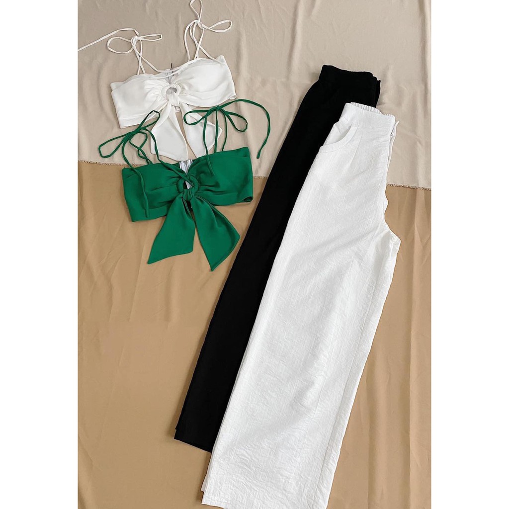 [Mã FAMAYWA giảm 10K đơn 50K] Áo croptop cột nơ khoen ngực siêu sexy - Áo_đi_biển | BigBuy360 - bigbuy360.vn