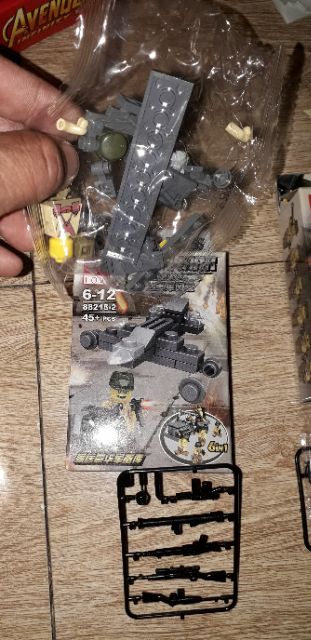 Lắp ráp 1 hộp LegoMyWarr 88215 trong game tập trận bằng nhựa rất đẹp