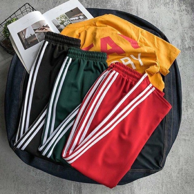 [Mã SKAMSALEP6 giảm 10% TỐI ĐA 100K đơn150K] Quần thể thao 3 sọc trắng Unisex | BigBuy360 - bigbuy360.vn