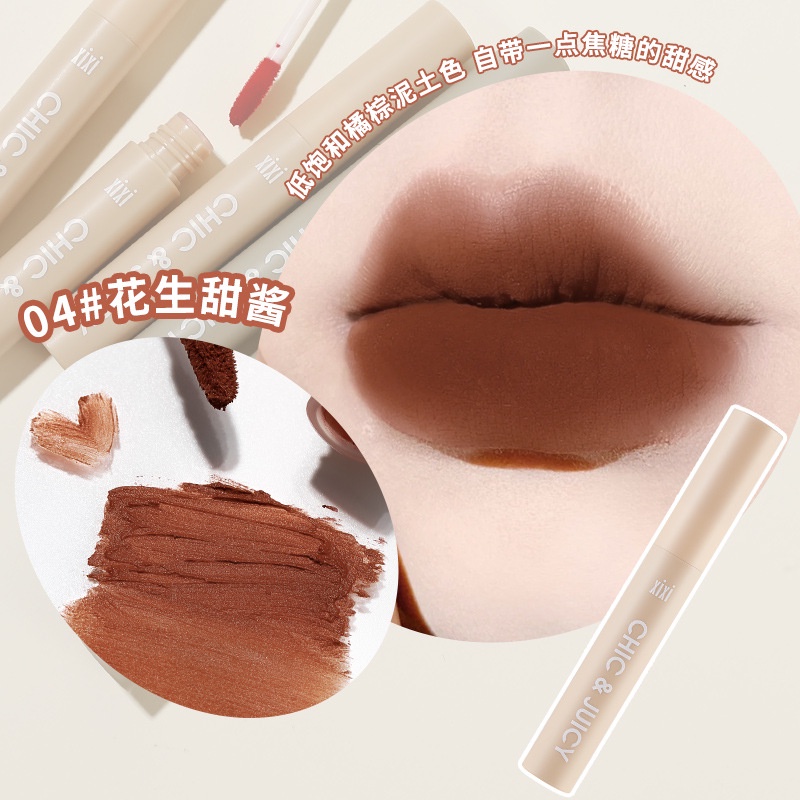 Son Môi Xixi 10 Màu Tùy Chọn Chống Thấm Nước Cao Cấp