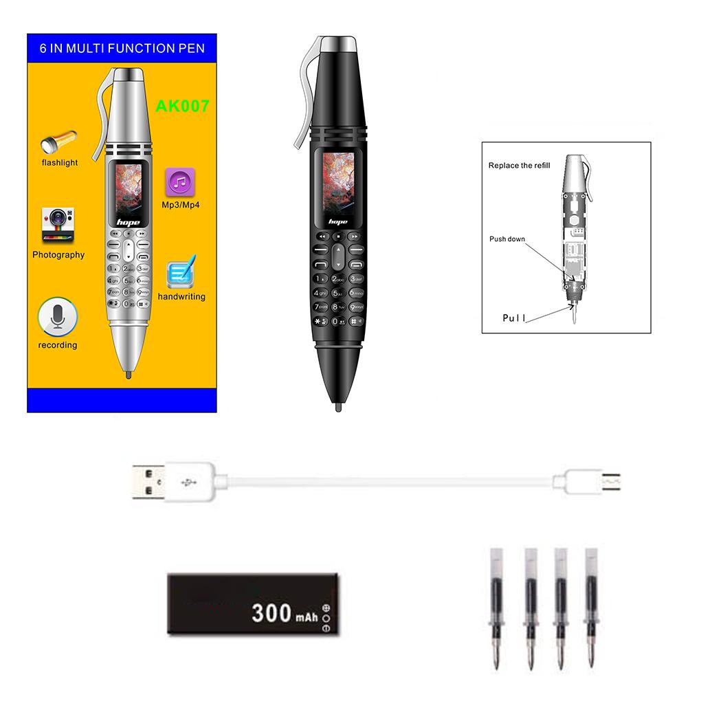 1 Bút Ghi Âm Không Dây Mini Cho Điện Thoại Di Động, MP3