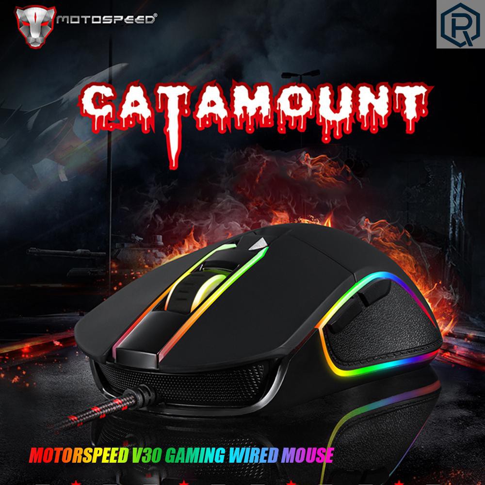 Chuột Gaming Motospeed V30 Quang Học Có Dây 6 Nút Bấm 3500dpi